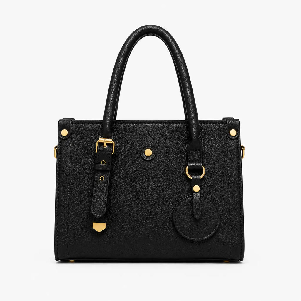 Black Bloom Shoulder Bag