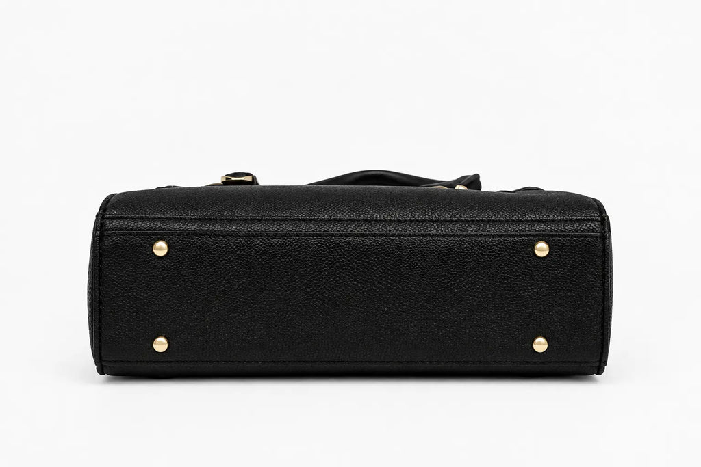 Black Bloom Shoulder Bag