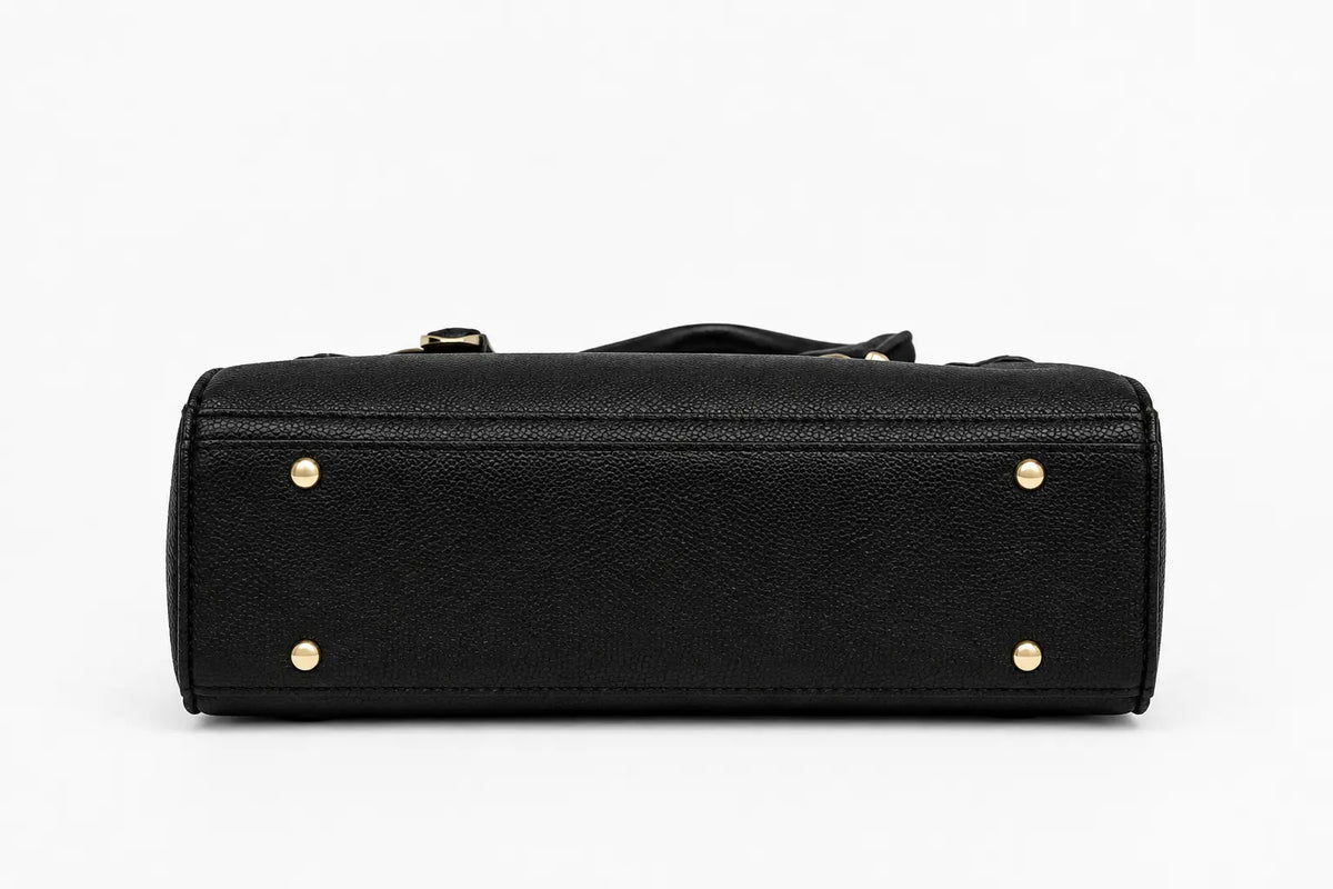 Black Bloom Shoulder Bag