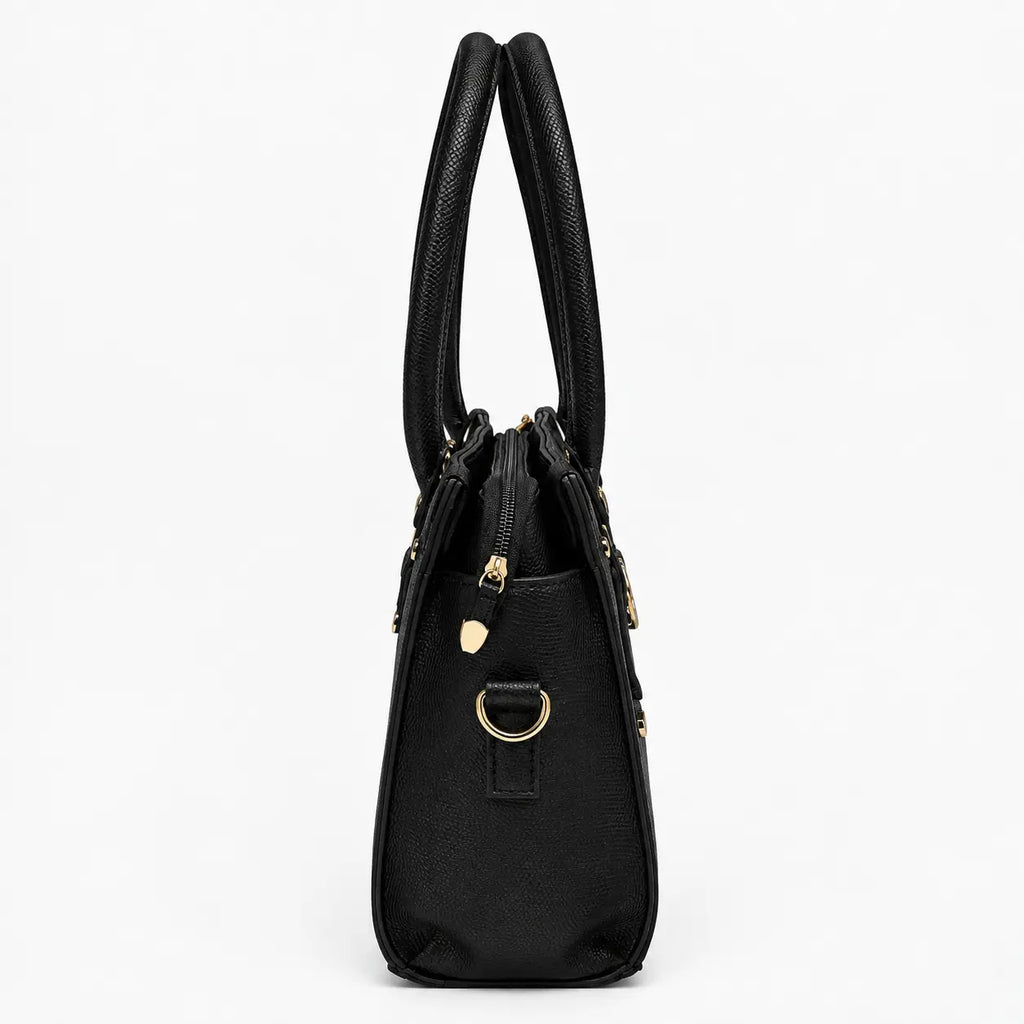 Black Bloom Shoulder Bag