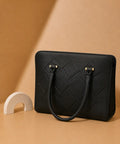 Quilted Hand Bag Black