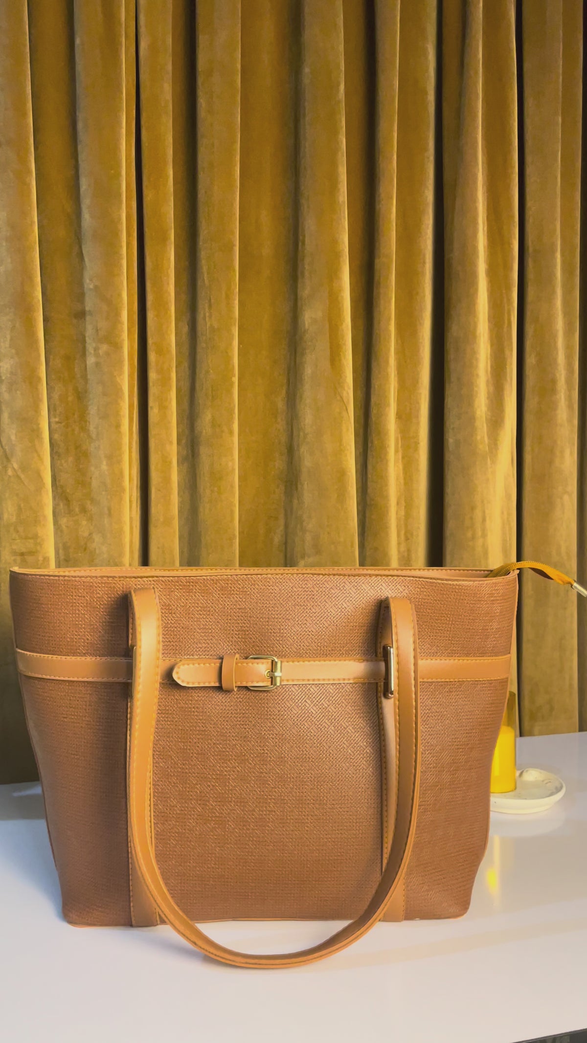 Brown Aira Tote Video
